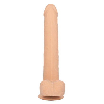 Телесный фаллоимитатор-гигант Size Queen 10  - 30,5 см. 