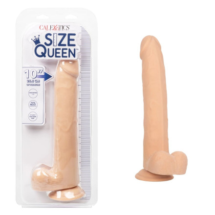 Телесный фаллоимитатор-гигант Size Queen 10  - 30,5 см. 