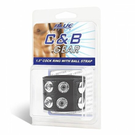 Ремень на член и мошонку 1.5&quot; Cock Ring With Ball Strap 