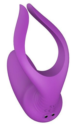 Фиолетовый анальный вибратор REMOTE PRIVATE PLEASER 