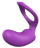 Фиолетовый анальный вибратор REMOTE PRIVATE PLEASER 