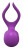Фиолетовый анальный вибратор REMOTE PRIVATE PLEASER 
