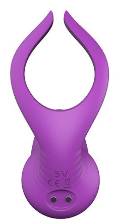 Фиолетовый анальный вибратор REMOTE PRIVATE PLEASER 