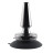 Черная анальная вибропробка Beginner Metal Plug - 11,2 см. 