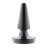 Черная анальная вибропробка Beginner Metal Plug - 11,2 см. 