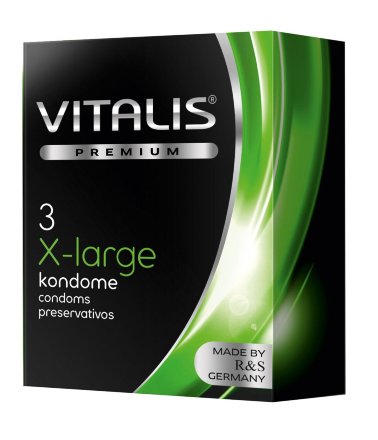 Презервативы увеличенного размера VITALIS PREMIUM x-large - 3 шт. 