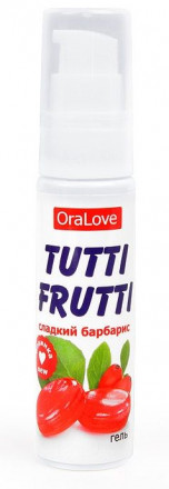 Гель-смазка Tutti-frutti со вкусом барбариса - 30 гр. 