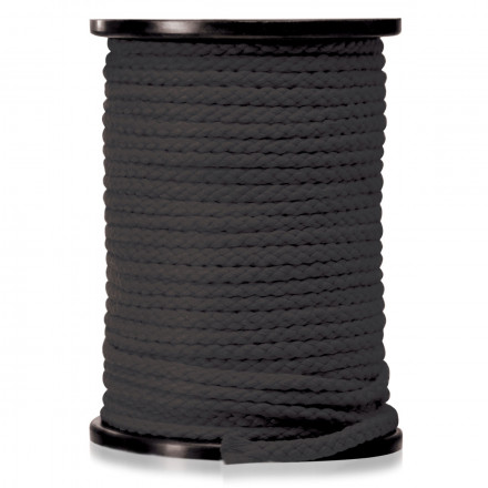Черная веревка для связывания Bondage Rope - 60,9 м. 