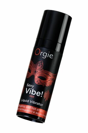 Разогревающий гель для массажа ORGIE Sexy Vibe Hot с эффектом вибрации - 15 мл. 