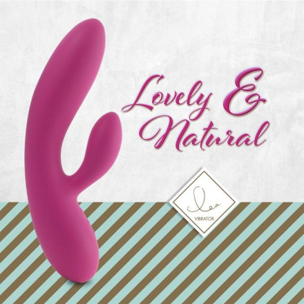 Розовый вибратор-кролик Lea Rabbit Vibrator - 20,2 см. 