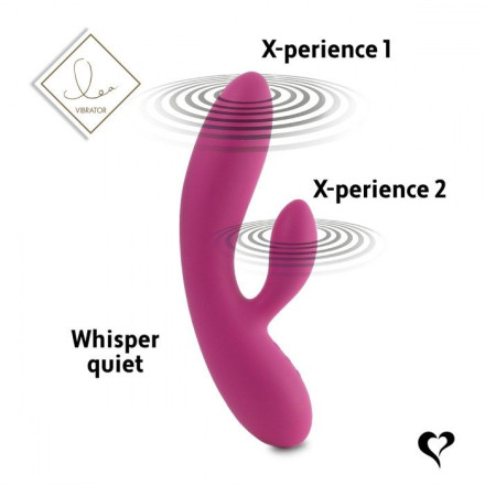 Розовый вибратор-кролик Lea Rabbit Vibrator - 20,2 см. 