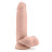 Телесный фаллоимитатор 7 inch Self Lubricating Dildo with Balls - 17,8 см. 