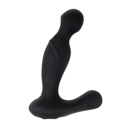 Черный вибростимулятор простаты Adam s Rotating P-spot Massager - 14,2 см. 