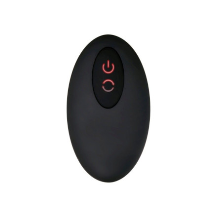 Черный вибростимулятор простаты Adam s Rotating P-spot Massager - 14,2 см. 