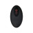 Черный вибростимулятор простаты Adam s Rotating P-spot Massager - 14,2 см. 