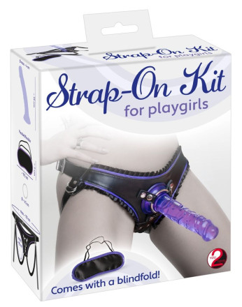 Женский страпон Strap-on Kit for Playgirls - 19 см. 