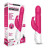 Розовый пульсирующий вибромассажер G-Spot Thrusting Rabbit - 24 см. 