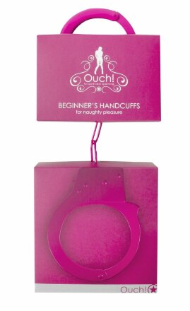 Розовые наручники OUCH! Pink 