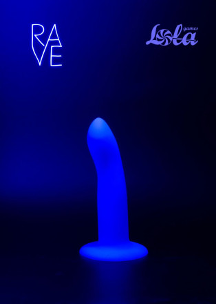 Синий, светящийся в темноте стимулятор Neon Driver - 13,3 см. 