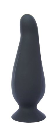 Черная анальная пробка PLAY CANDI BIG TIME MEDIUM BLACK - 12,5 см. 