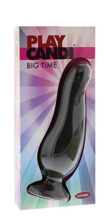 Черная анальная пробка PLAY CANDI BIG TIME MEDIUM BLACK - 12,5 см. 