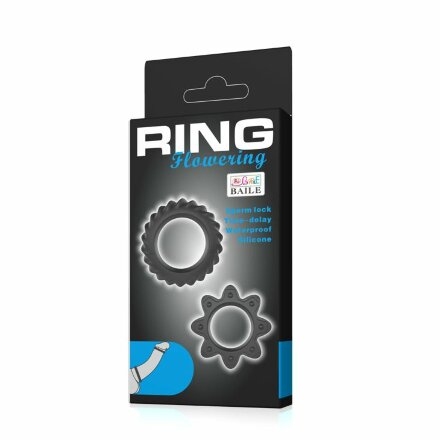 Набор ребристых эрекционных колец Ring Flowering 