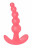Розовая анальная пробка Bubbles Anal Plug - 11,5 см. 