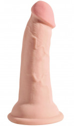 Телесный фаллоимитатор на присоске 5&quot; Triple Density Cock - 15,24 см.