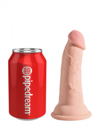 Телесный фаллоимитатор на присоске 5&quot; Triple Density Cock - 15,24 см. 