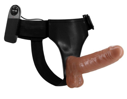 Страпон на трусиках с вибрацией Ultra Passionate Harness - 16 см. 