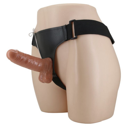 Страпон на трусиках с вибрацией Ultra Passionate Harness - 16 см. 