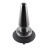 Черная анальная вибропробка Advanced Metal Plug - 13,8 см. 