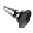 Черная анальная вибропробка Advanced Metal Plug - 13,8 см. 