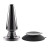Черная анальная вибропробка Advanced Metal Plug - 13,8 см. 