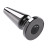 Черная анальная вибропробка Advanced Metal Plug - 13,8 см. 