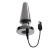 Черная анальная вибропробка Advanced Metal Plug - 13,8 см. 