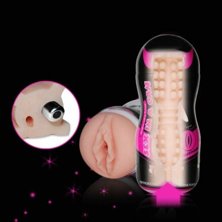 Мастурбатор-вагина Sex In A Can Vibra Vagina Tunnel 