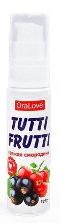 Гель-смазка Tutti-frutti со вкусом смородины - 30 гр. 