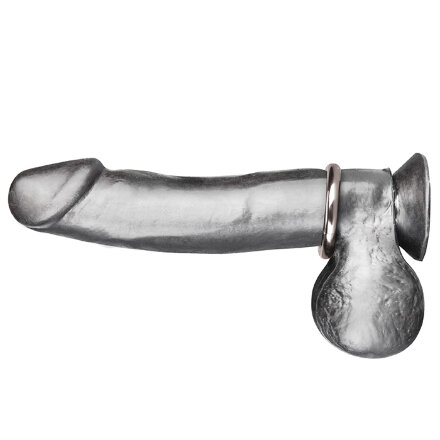 Стальное эрекционное кольцо STEEL COCK RING - 4.5 см. 
