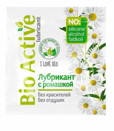 Пробник лубриканта на водной основе Bio Active - 3 гр. 