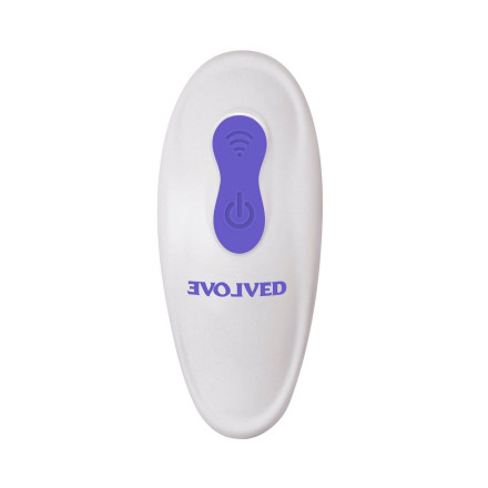 Фиолетовый гибкий вибростимулятор с пультом ДУ Anywhere Vibe  