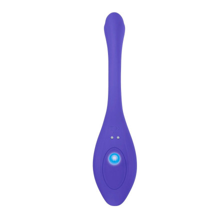 Фиолетовый гибкий вибростимулятор с пультом ДУ Anywhere Vibe  