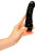 Черный вибратор-реалистик Natur-Vibrator - 17 см. 