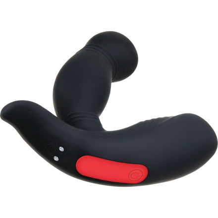 Черный вибростимулятор простаты Adam s Rechargeable - 11,7 см. 