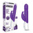 Фиолетовый пульсирующий вибромассажер G-Spot Thrusting Rabbit - 24 см. 