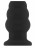 Чёрная анальная пробка с тоннелем №51 Large Hollow Tunnel Butt Plug 5 Inch - 12,7 см. 