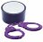 Набор для фиксации BONDX METAL CUFFS AND RIBBON: фиолетовые наручники из листового материала и липкая лента 