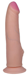 Фаллоимитатор HUMAN STYLE 7,3&quot; с бугорком - 18,5 см.