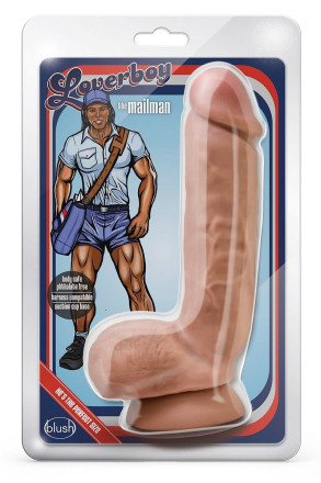 Кофейный фаллоимитатор The Mailman - 21,5 см. 