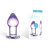 Классическая анальная пробка Amethyst Rain Small - 8 см. 